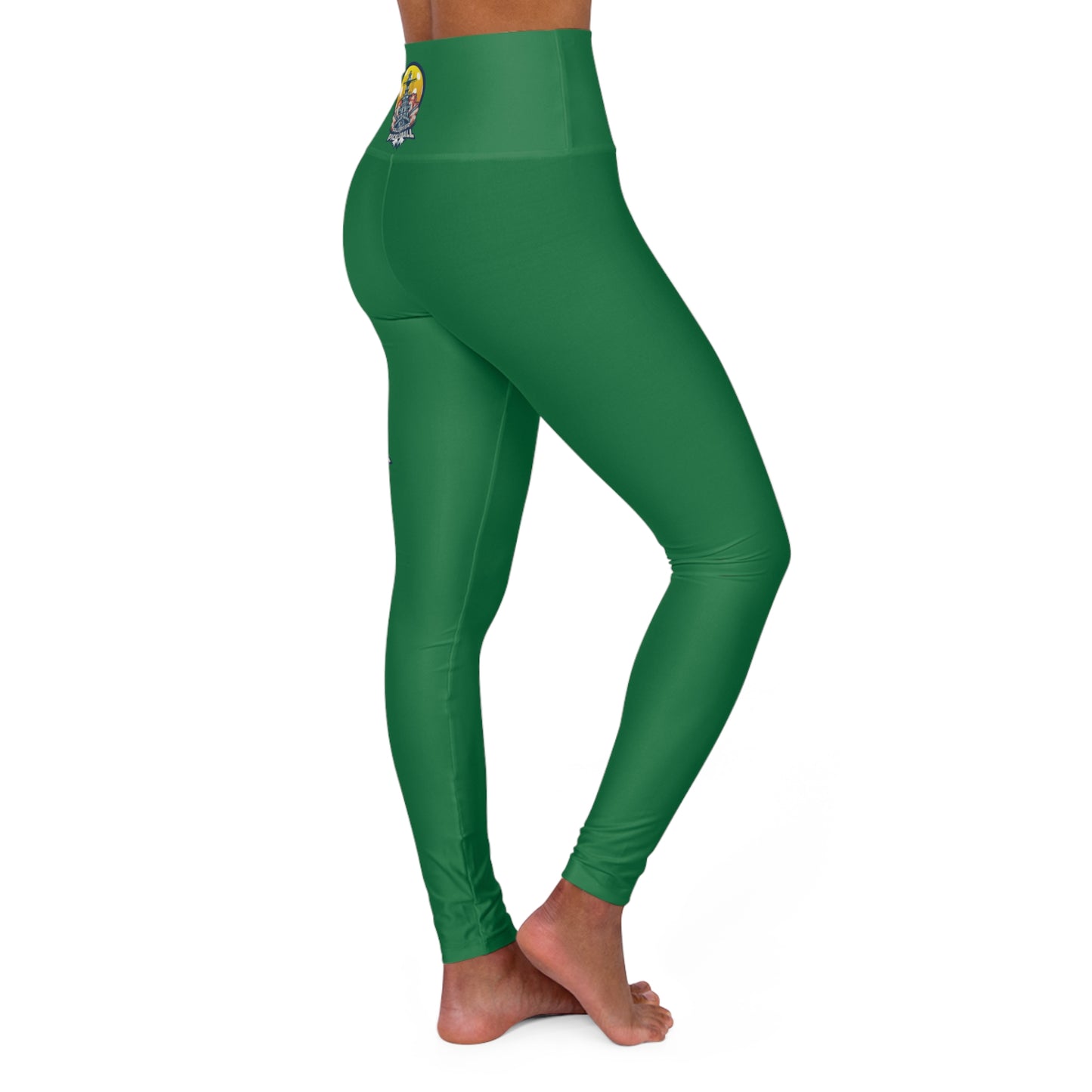 High Waisted Yoga Leggings Green