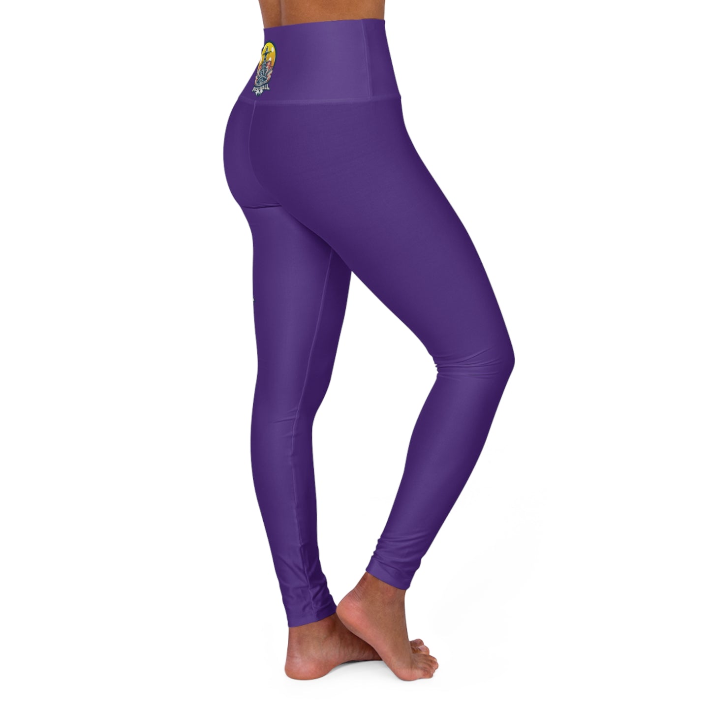 High Waisted Yoga Leggings Purple