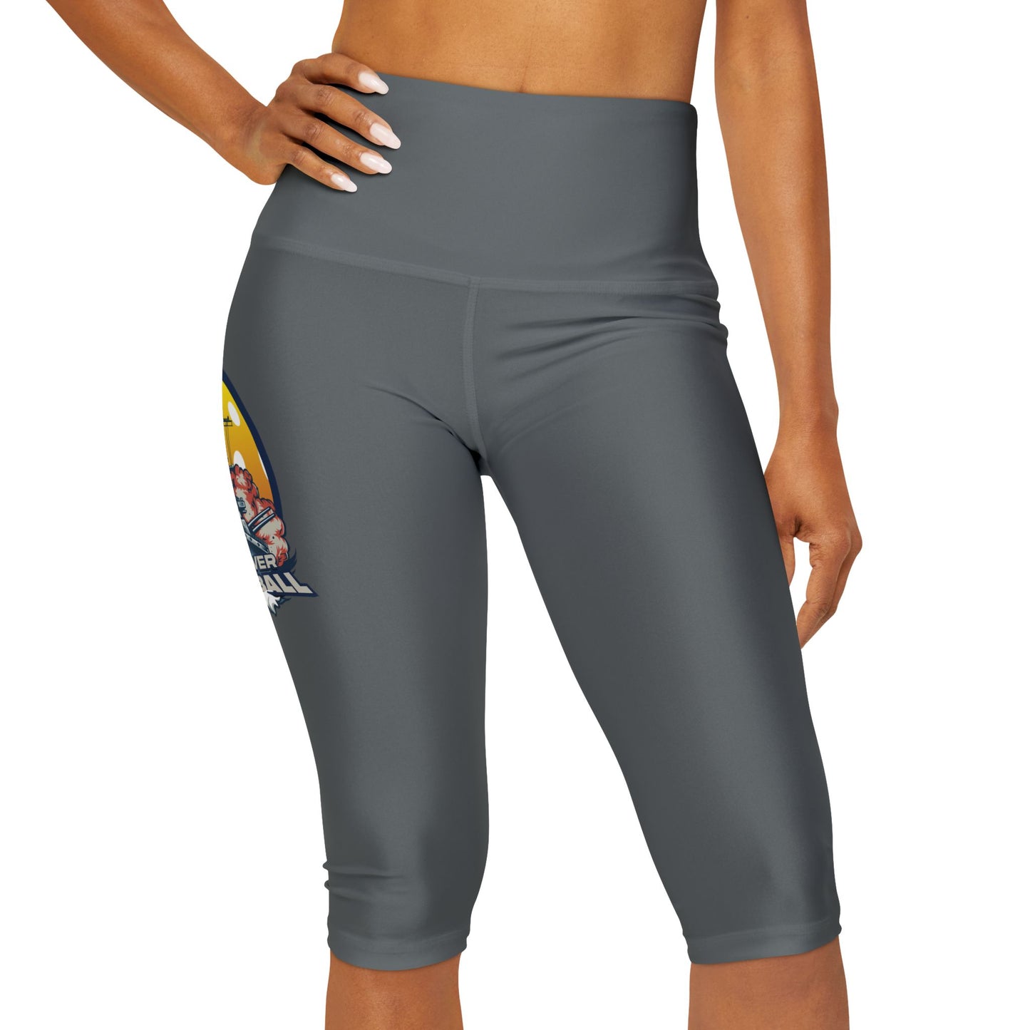 Yoga Capri Leggings Dark Grey