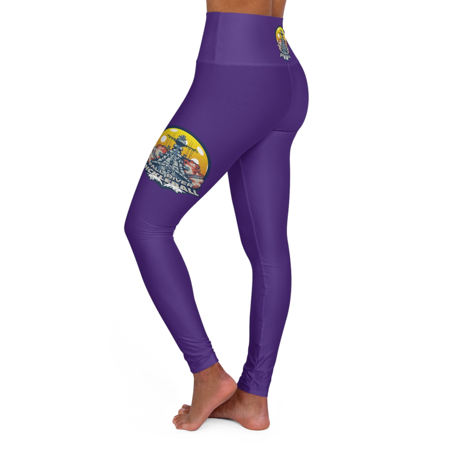 High Waisted Yoga Leggings Purple