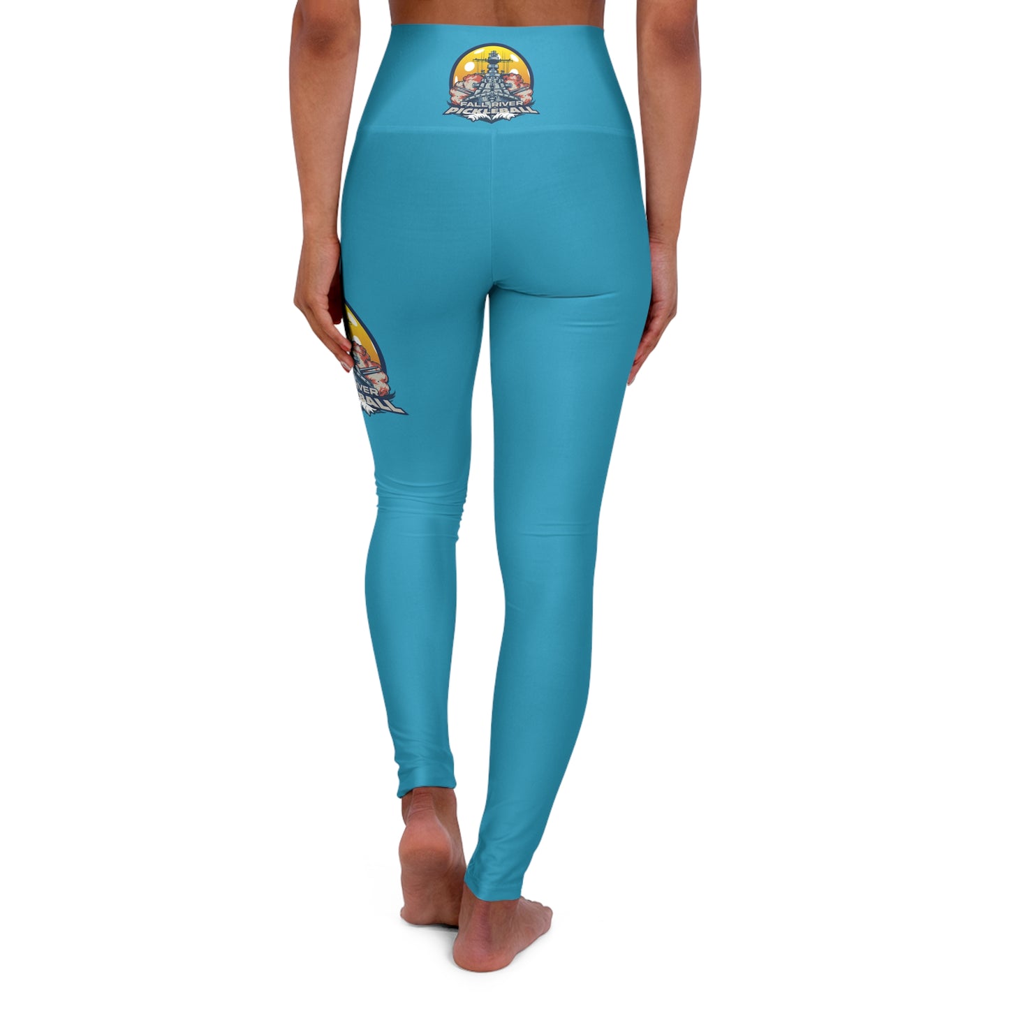 High Waisted Yoga Leggings Turquoise