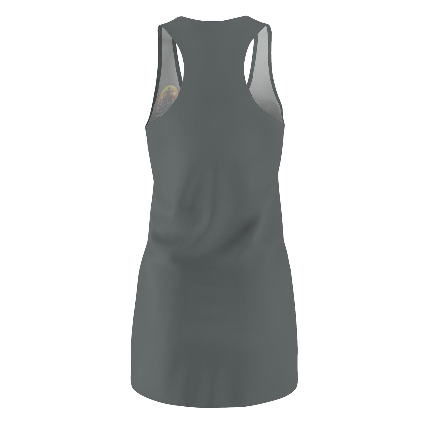 Women's Cut & Sew Racerback Dress Dark Grey
