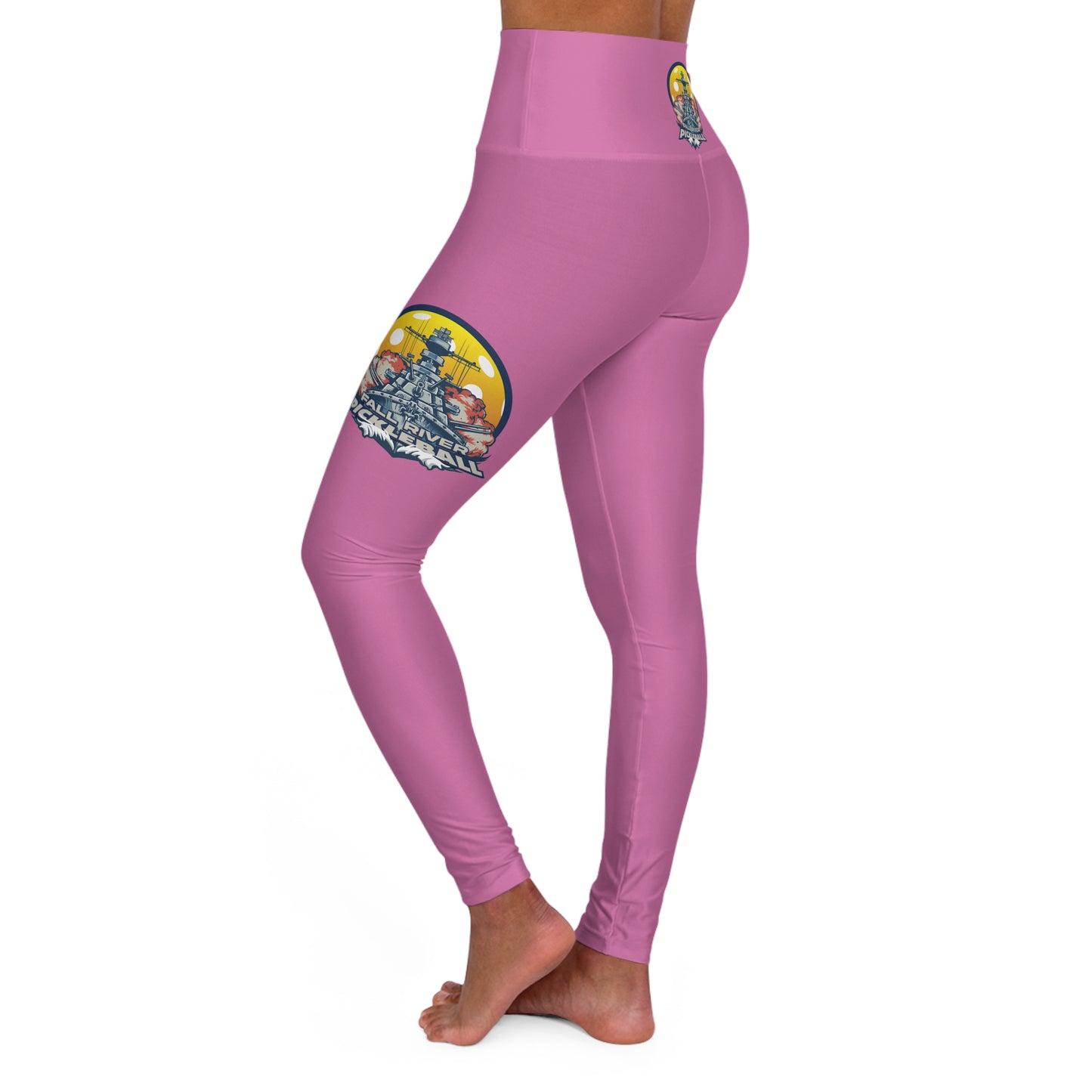 High Waisted Yoga Leggings Light Pink