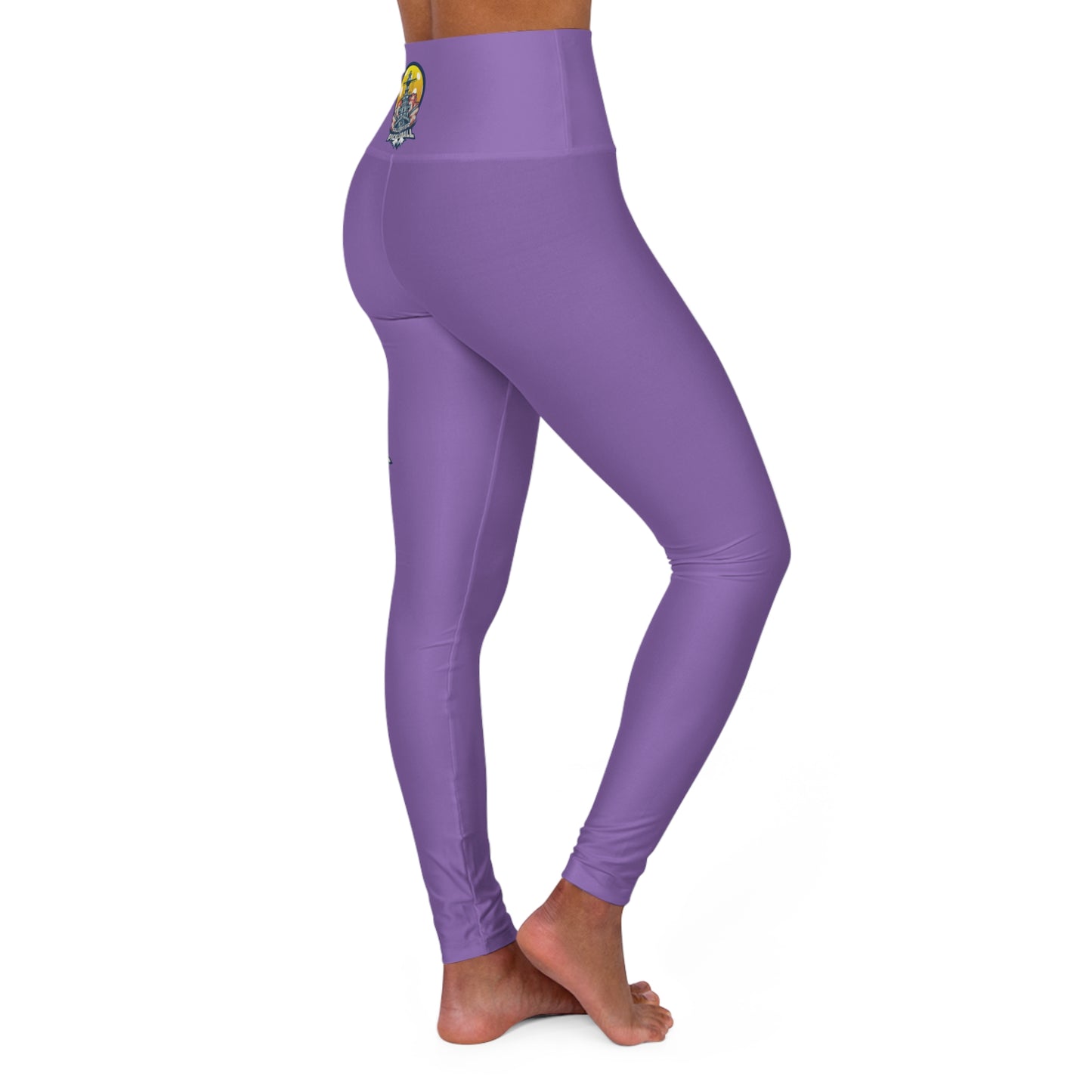 High Waisted Yoga Leggings Light Purple