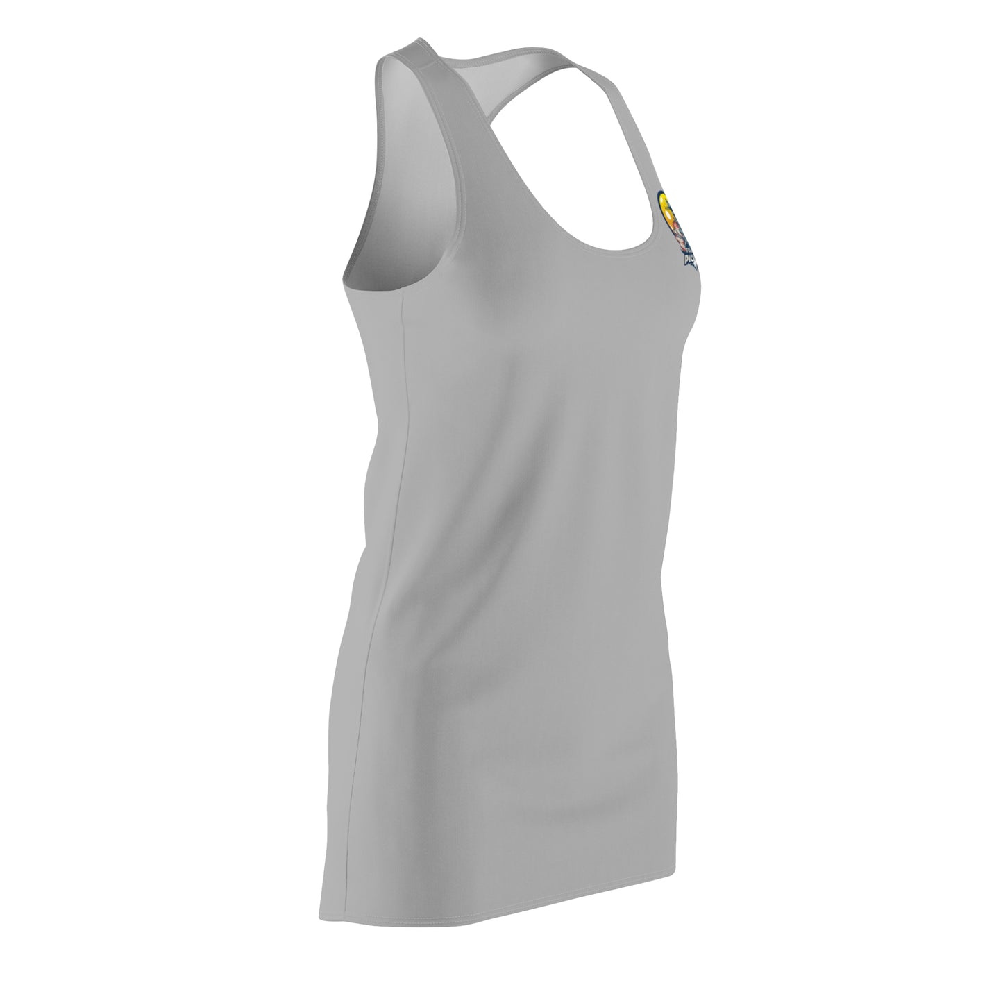 Women's Cut & Sew Racerback Dress Light Grey