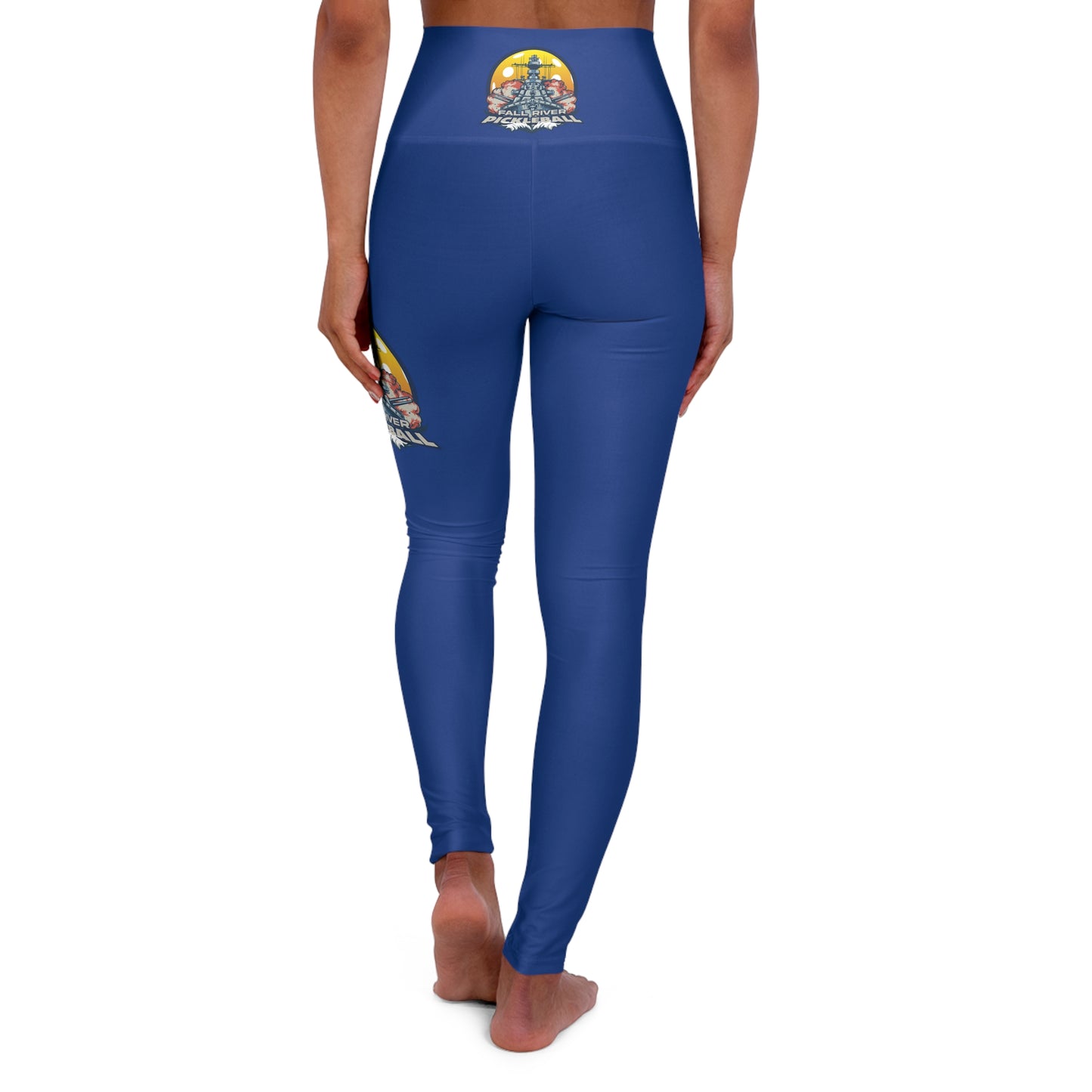 High Waisted Yoga Leggings Blue