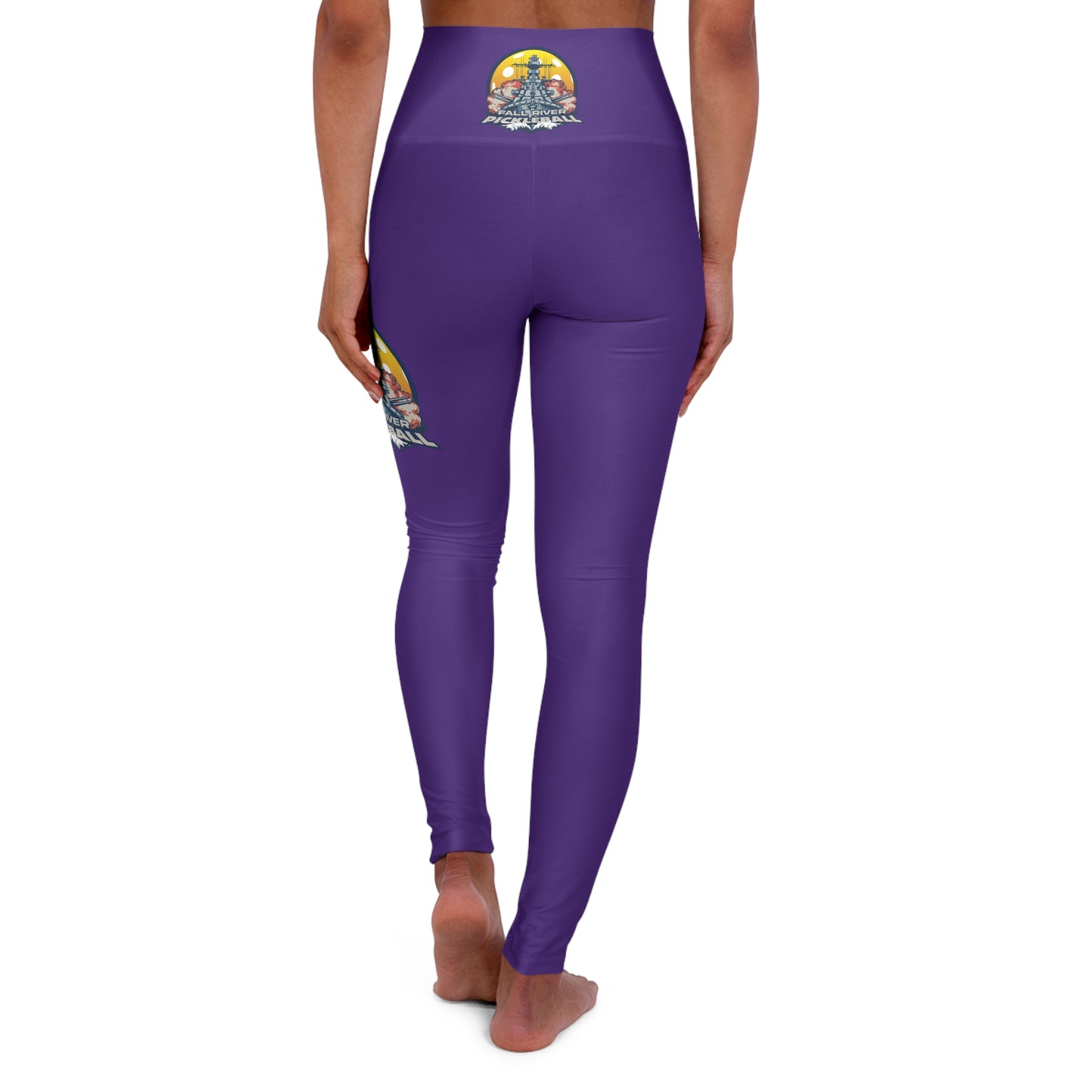 High Waisted Yoga Leggings Purple