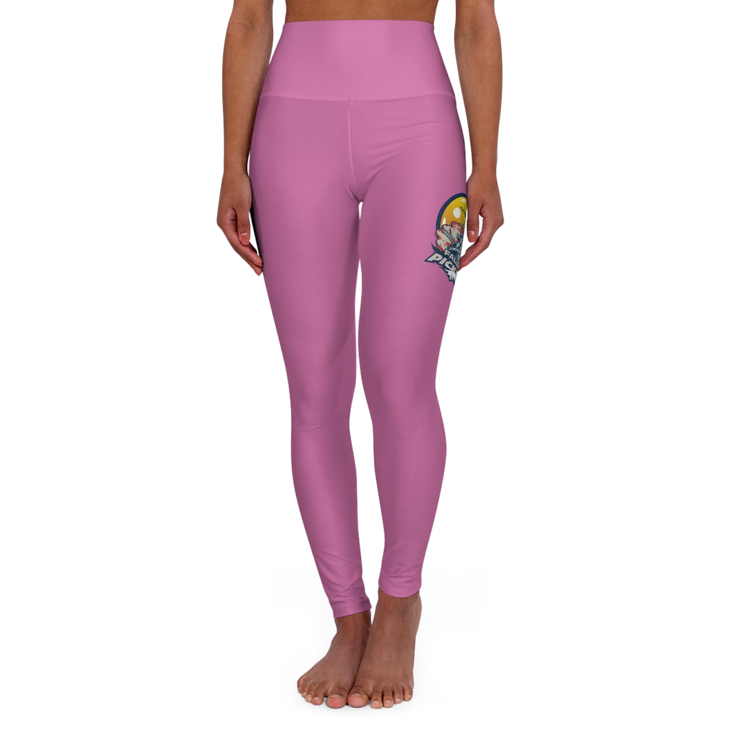 High Waisted Yoga Leggings Light Pink
