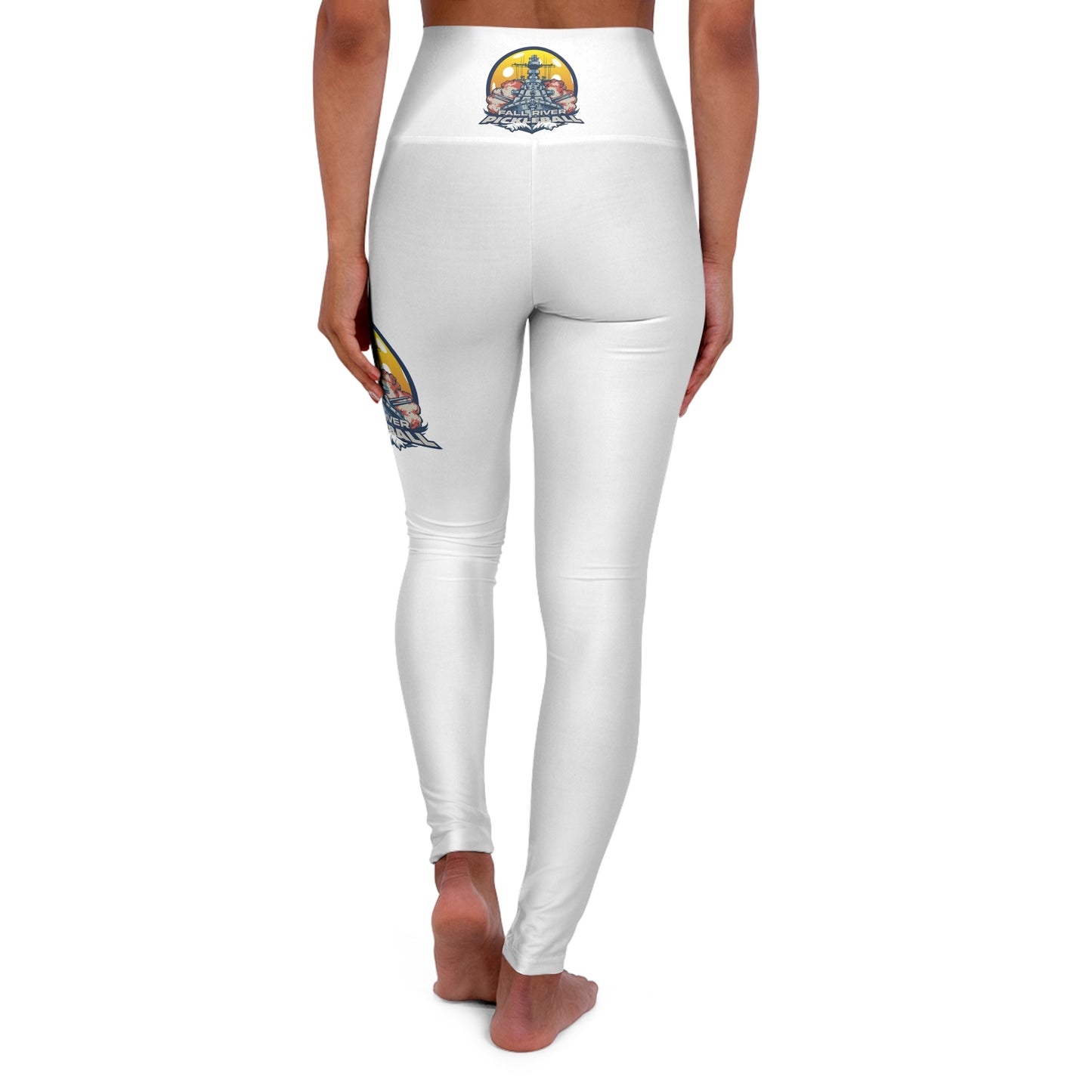 High Waisted Yoga Leggings White