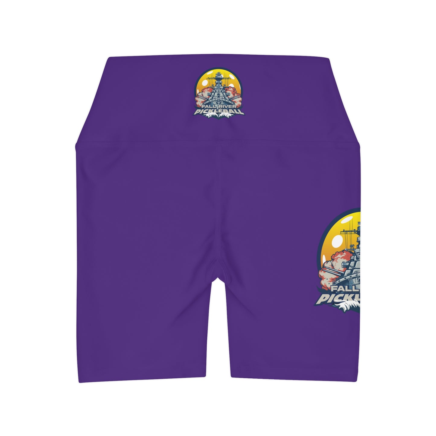 Waisted Yoga Shorts Light Purple