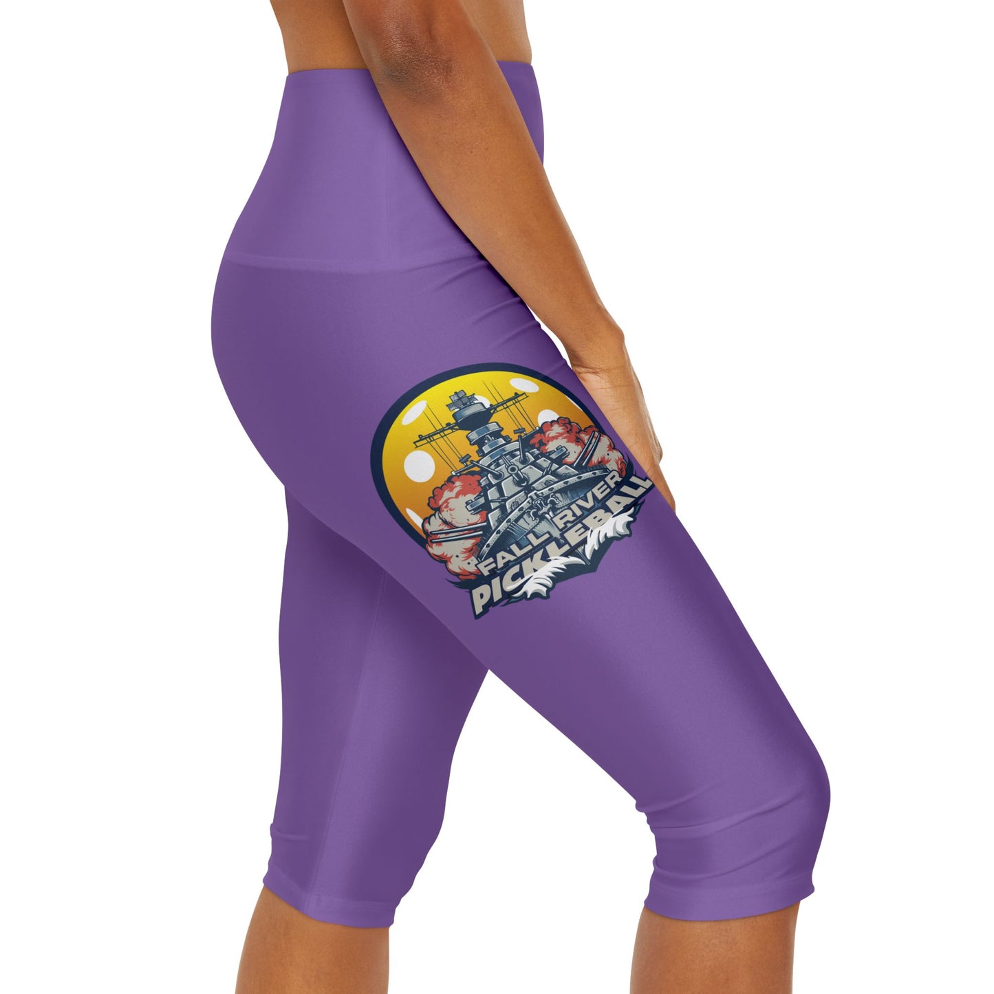 Yoga Capri Leggings Light Purple