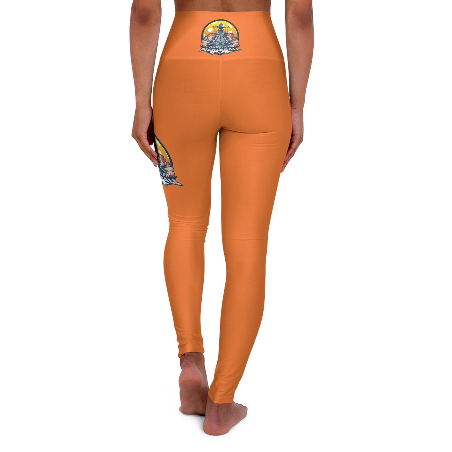 High Waisted Yoga Leggings Light Orange
