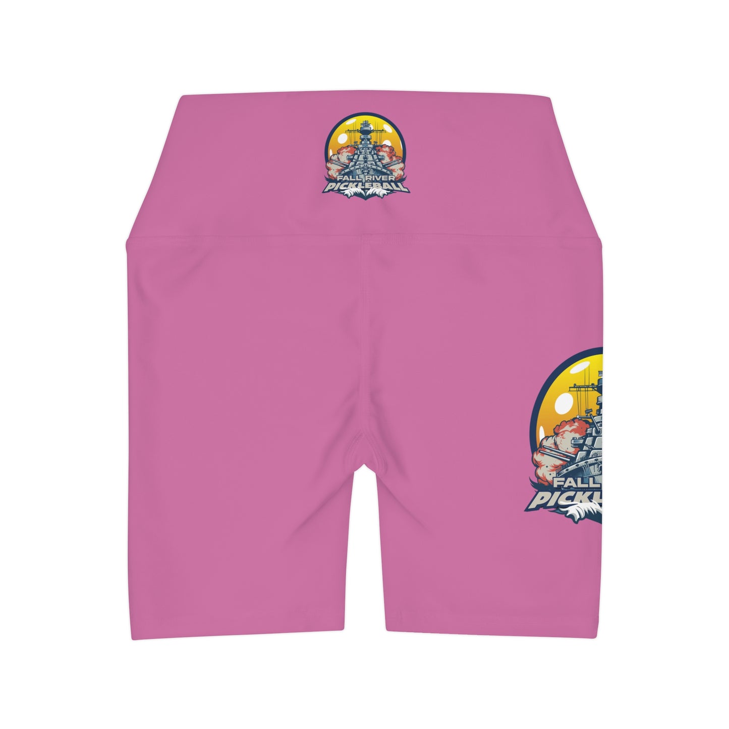 High Waisted Yoga Shorts Light Pink