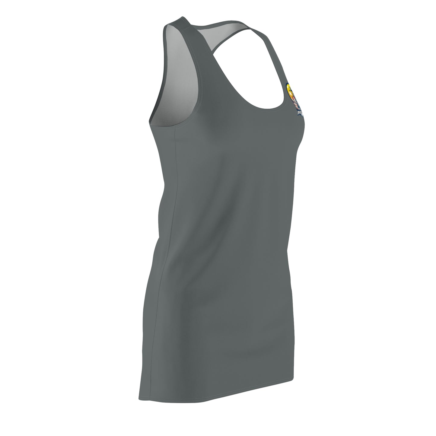 Women's Cut & Sew Racerback Dress Dark Grey