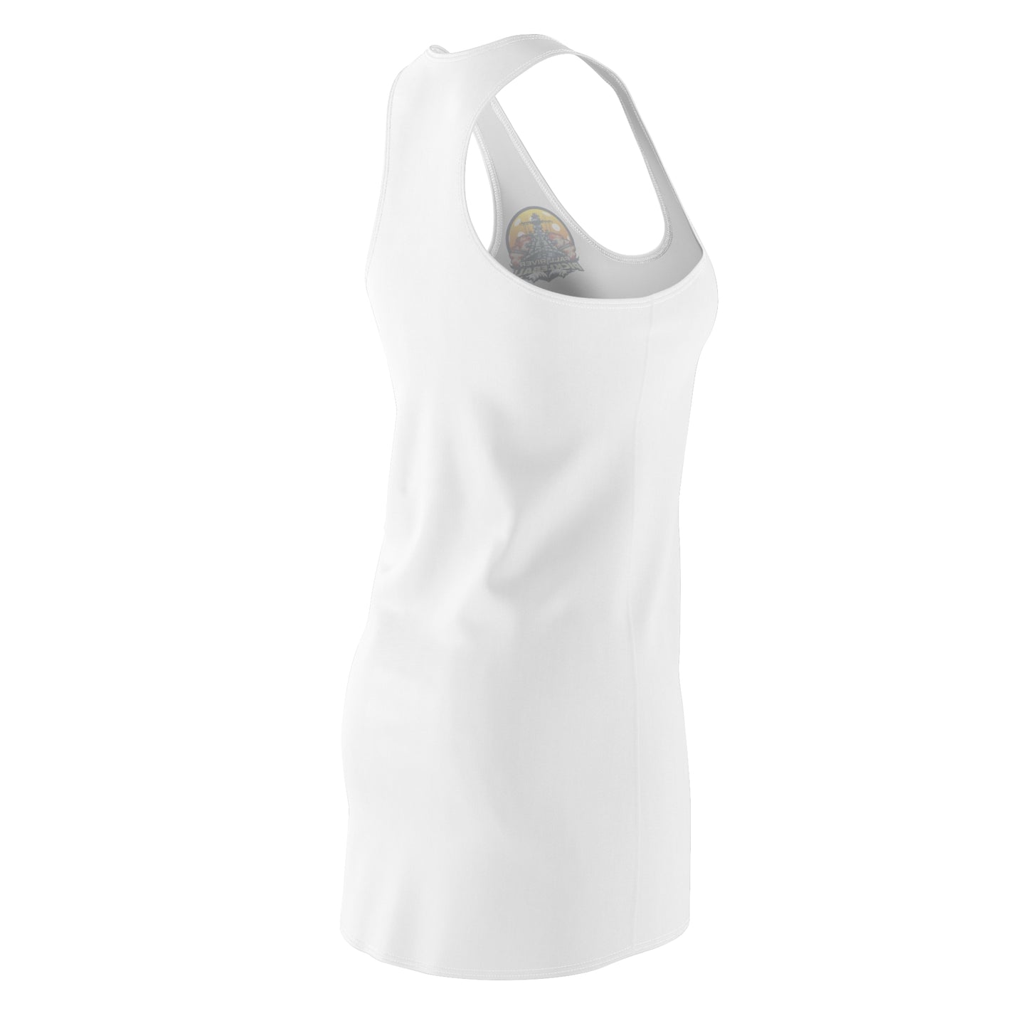 Women's Cut & Sew Racerback Dress White
