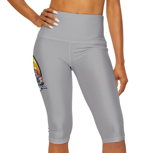 Yoga Capri Leggings  Light Grey
