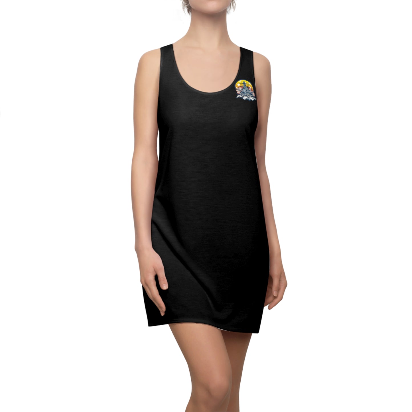 Women's Cut & Sew Racerback Dress Black