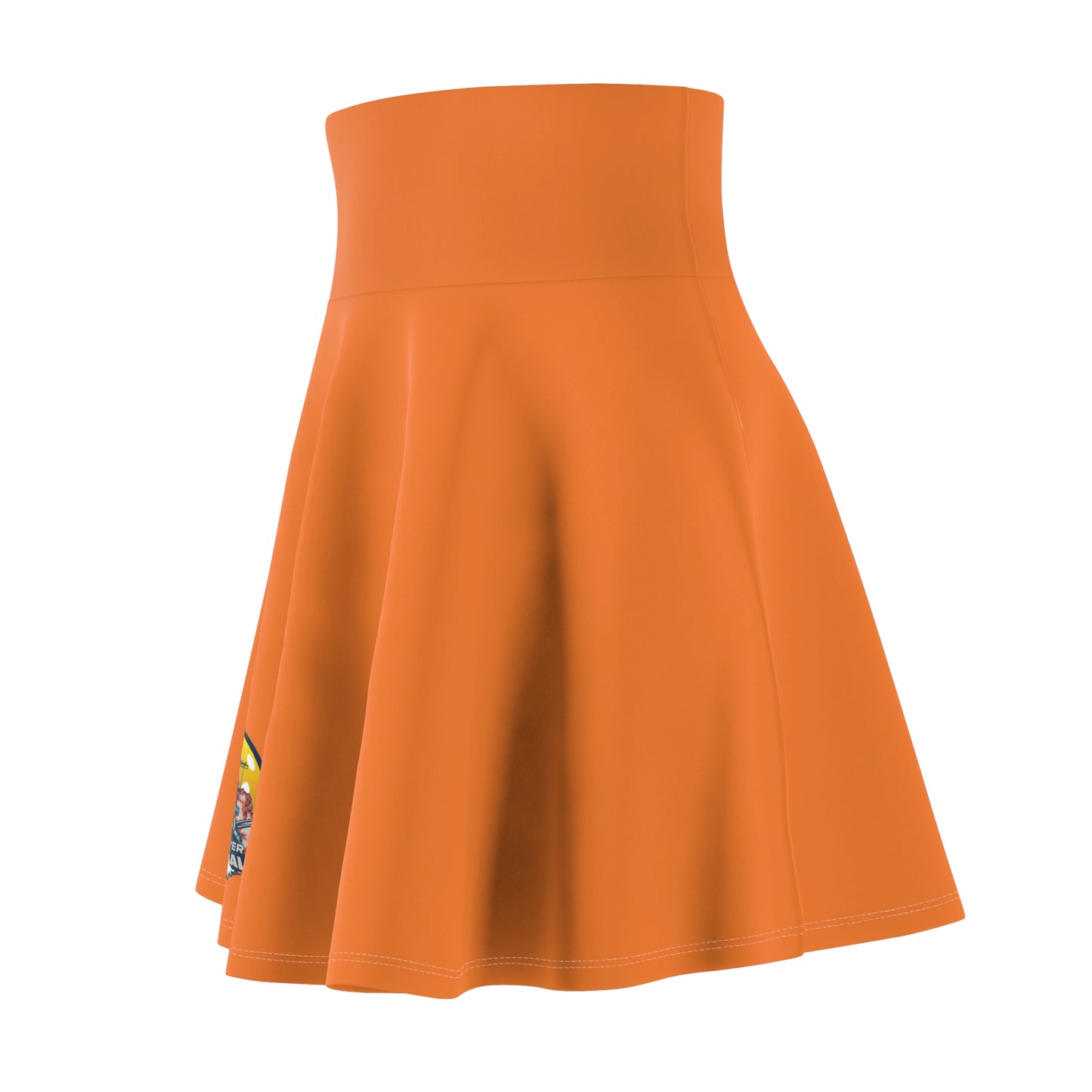Women's Skater Skirt Light Orange