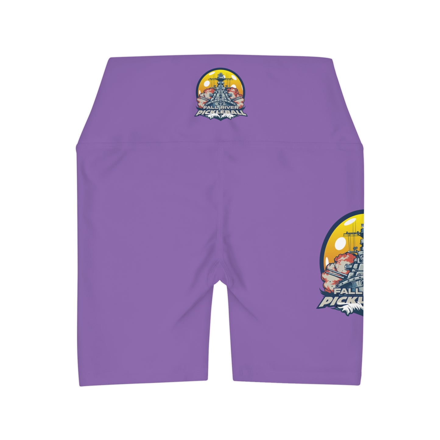 High Waisted Yoga Shorts Light Purple