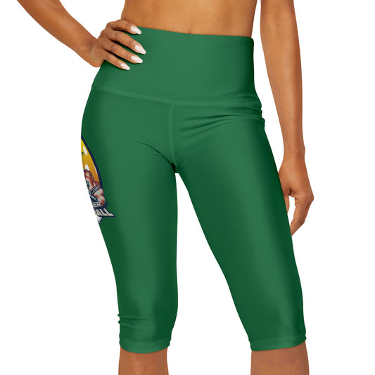 Yoga Capri Leggings Dark Green