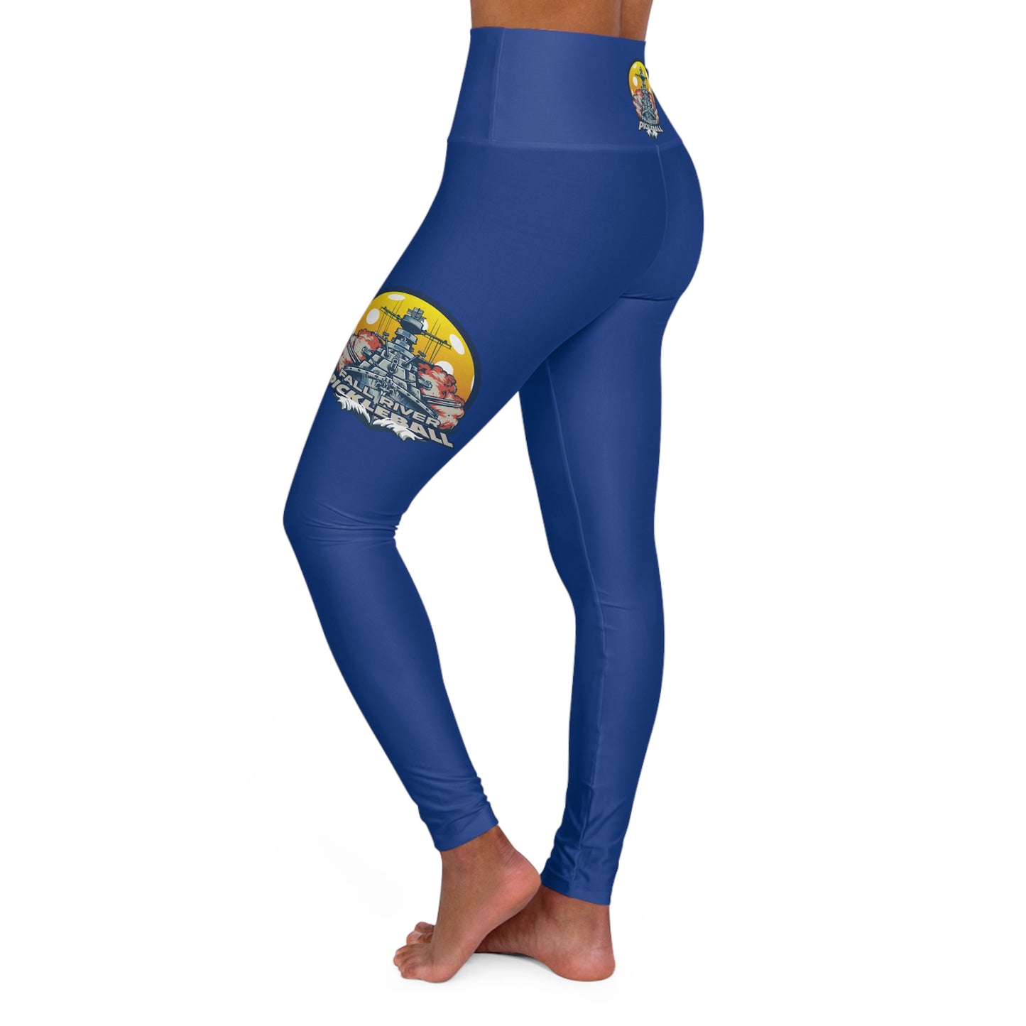 High Waisted Yoga Leggings Blue