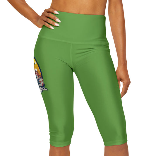 Yoga Capri Leggings Green