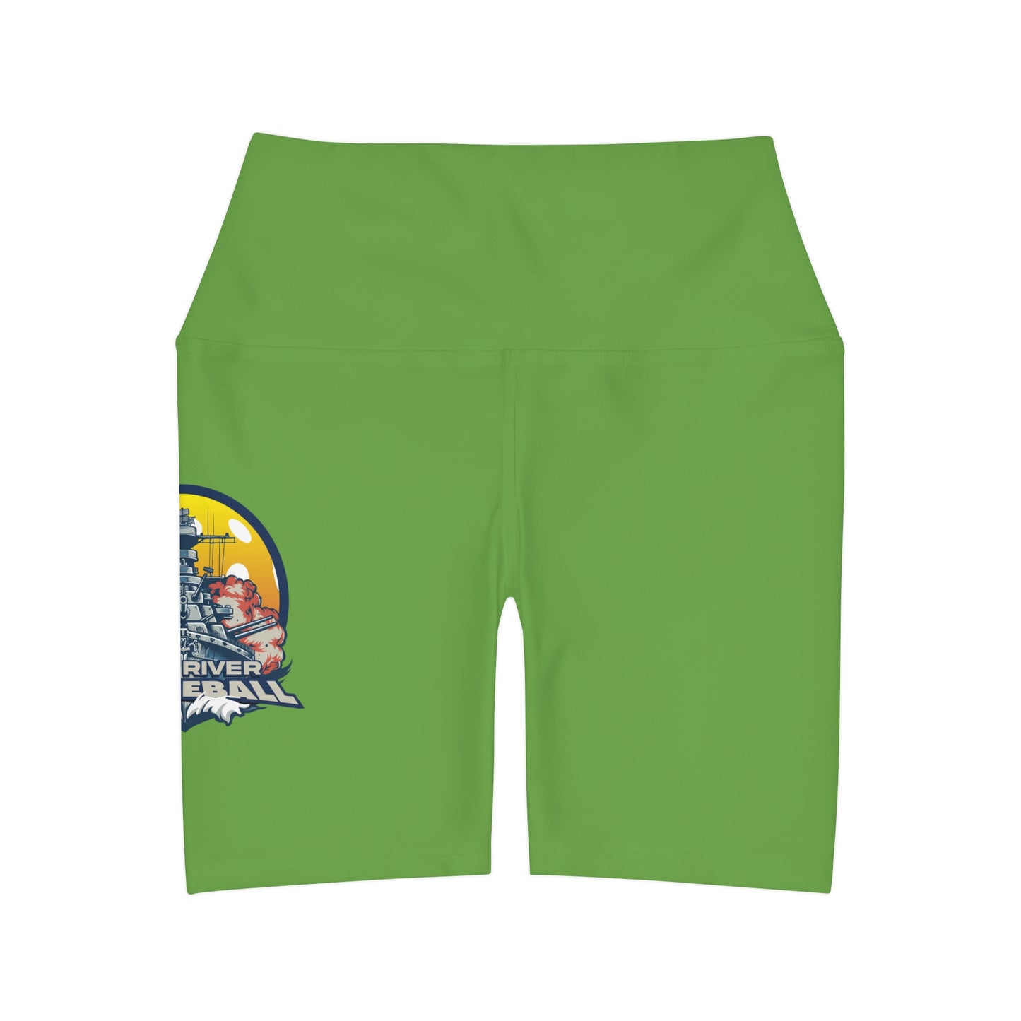 High Waisted Yoga Shorts Green