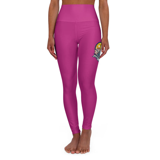 High Waisted Yoga Leggings Pink