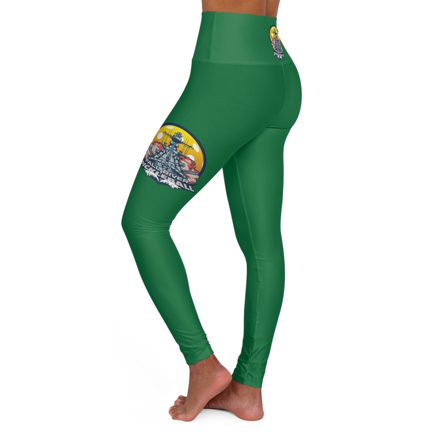 High Waisted Yoga Leggings Green