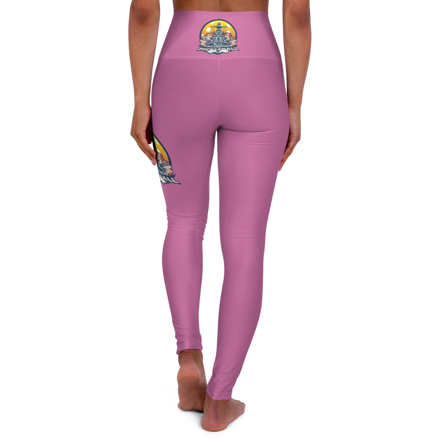 High Waisted Yoga Leggings Light Pink