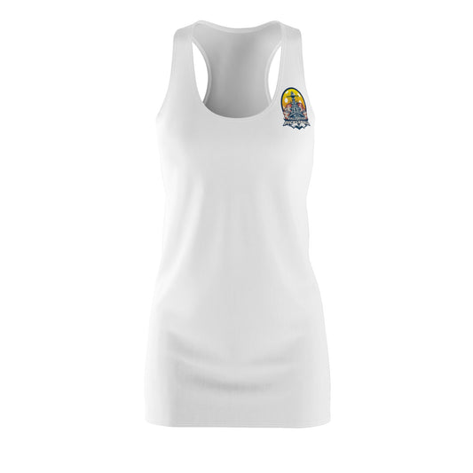 Women's Cut & Sew Racerback Dress White