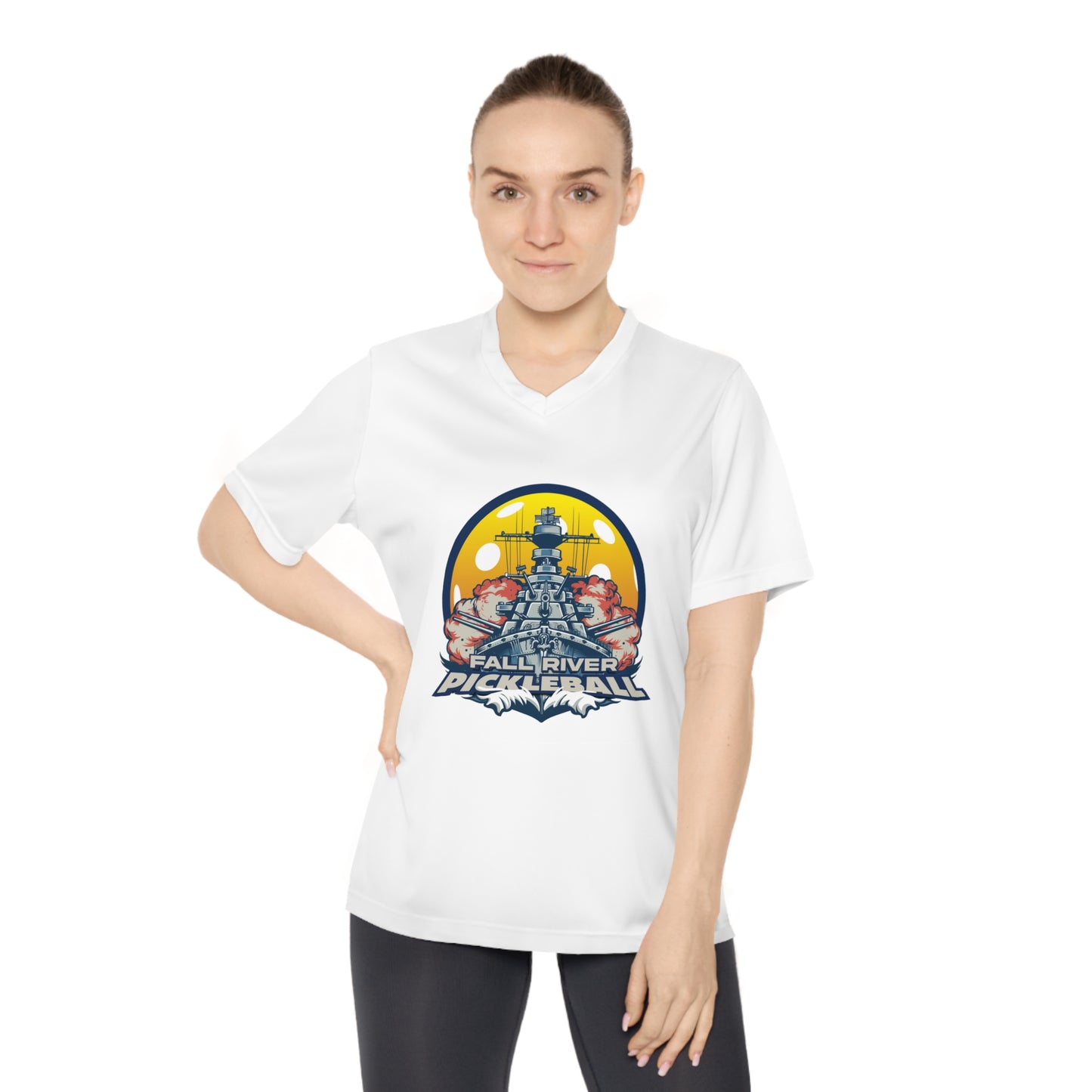 Women's Moisture Wick V-Neck T-Shirt