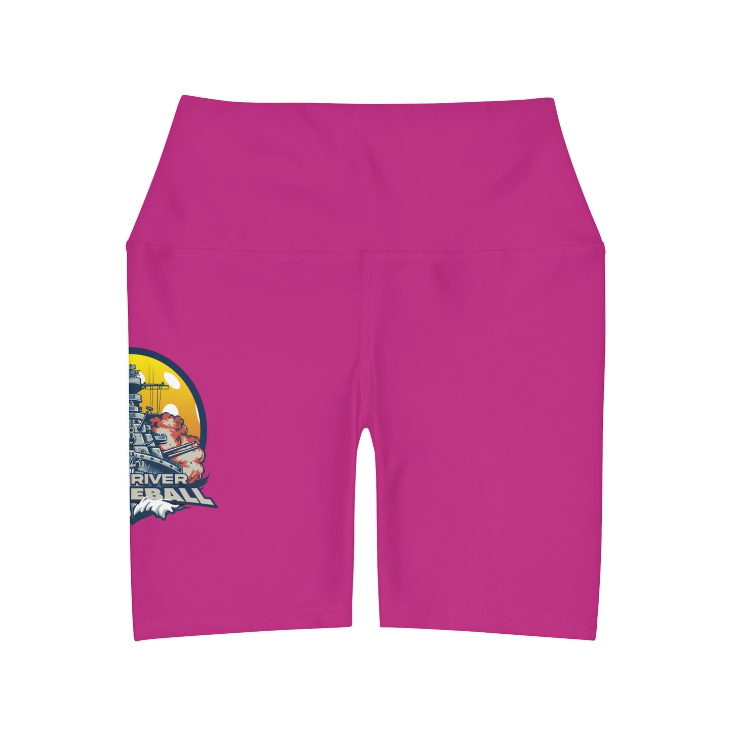 Waisted Yoga Shorts Pink