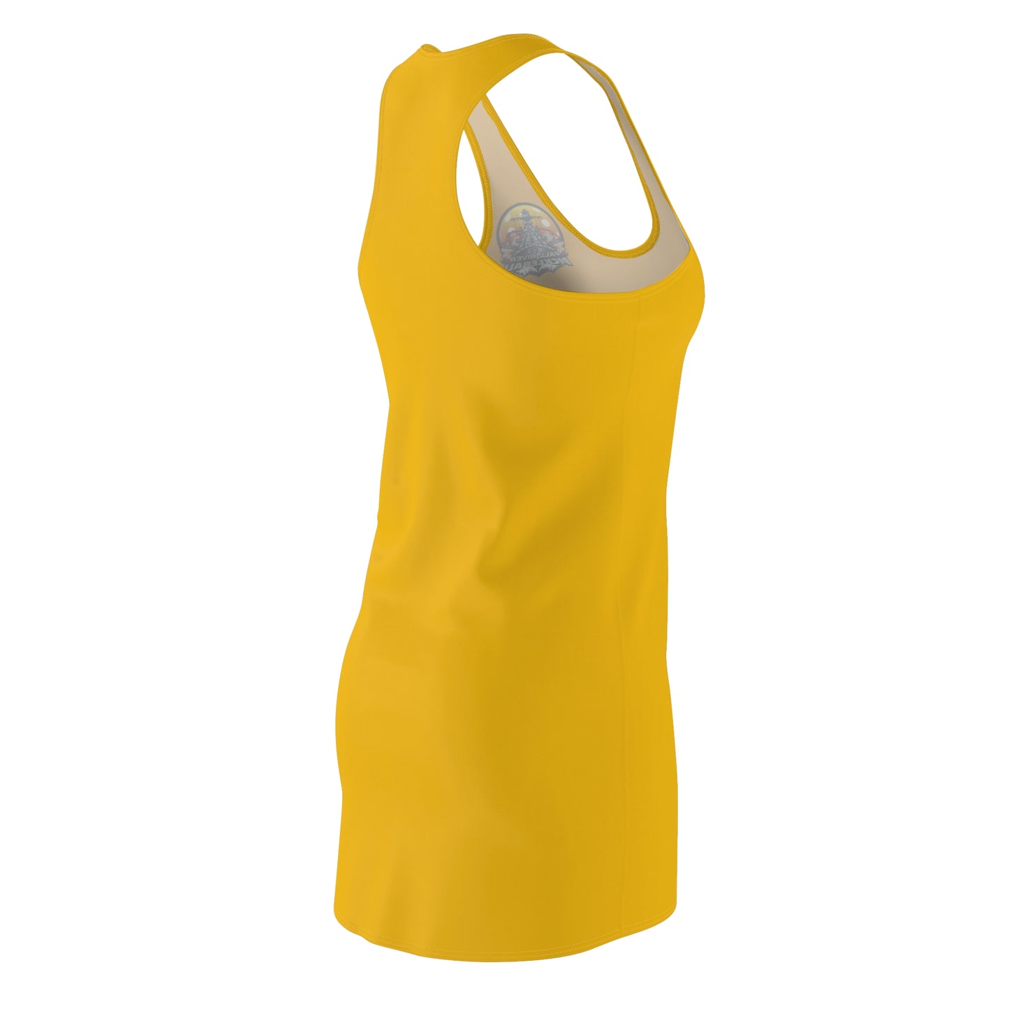 Women's Cut & Sew Racerback Dress Yellow