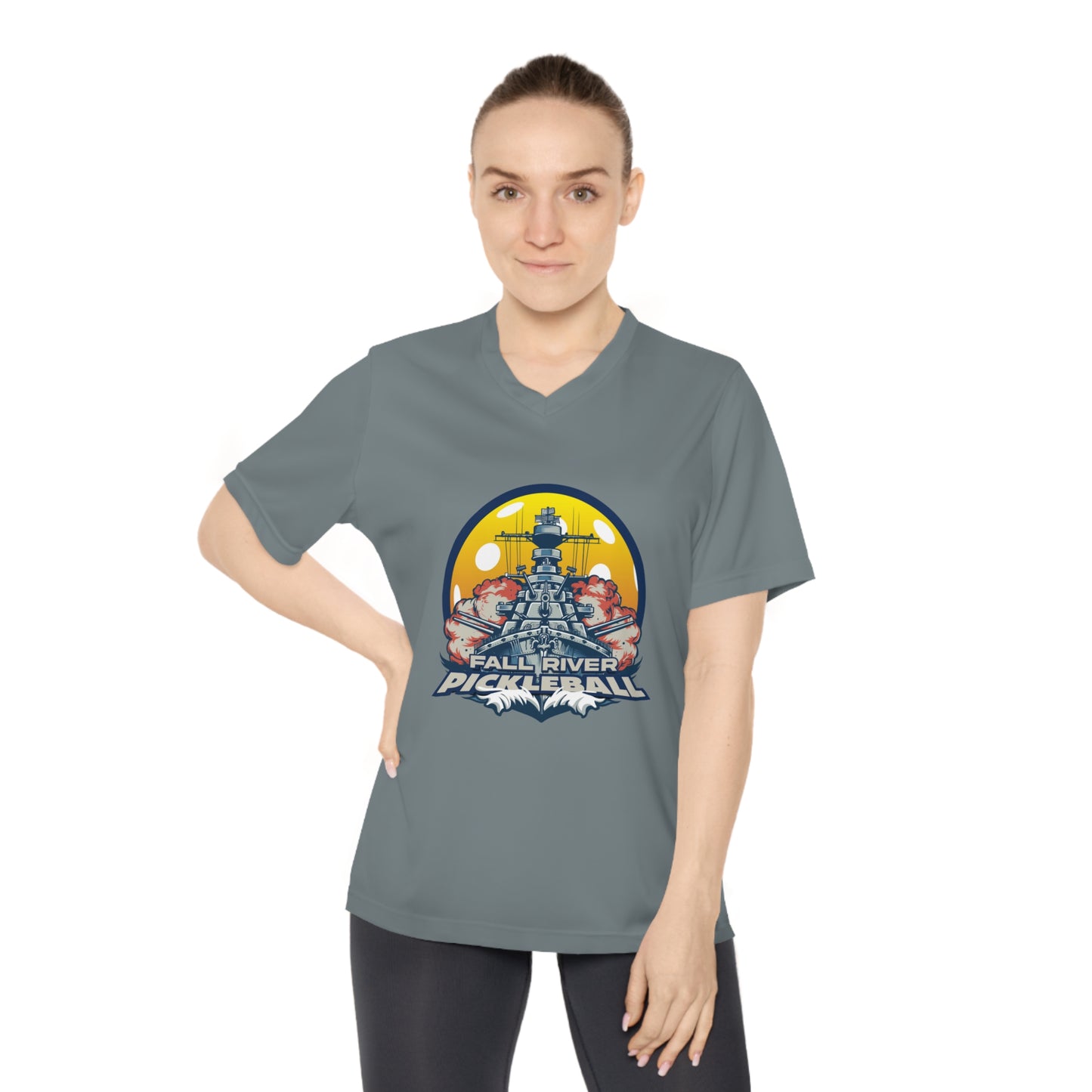 Women's Moisture Wick V-Neck T-Shirt