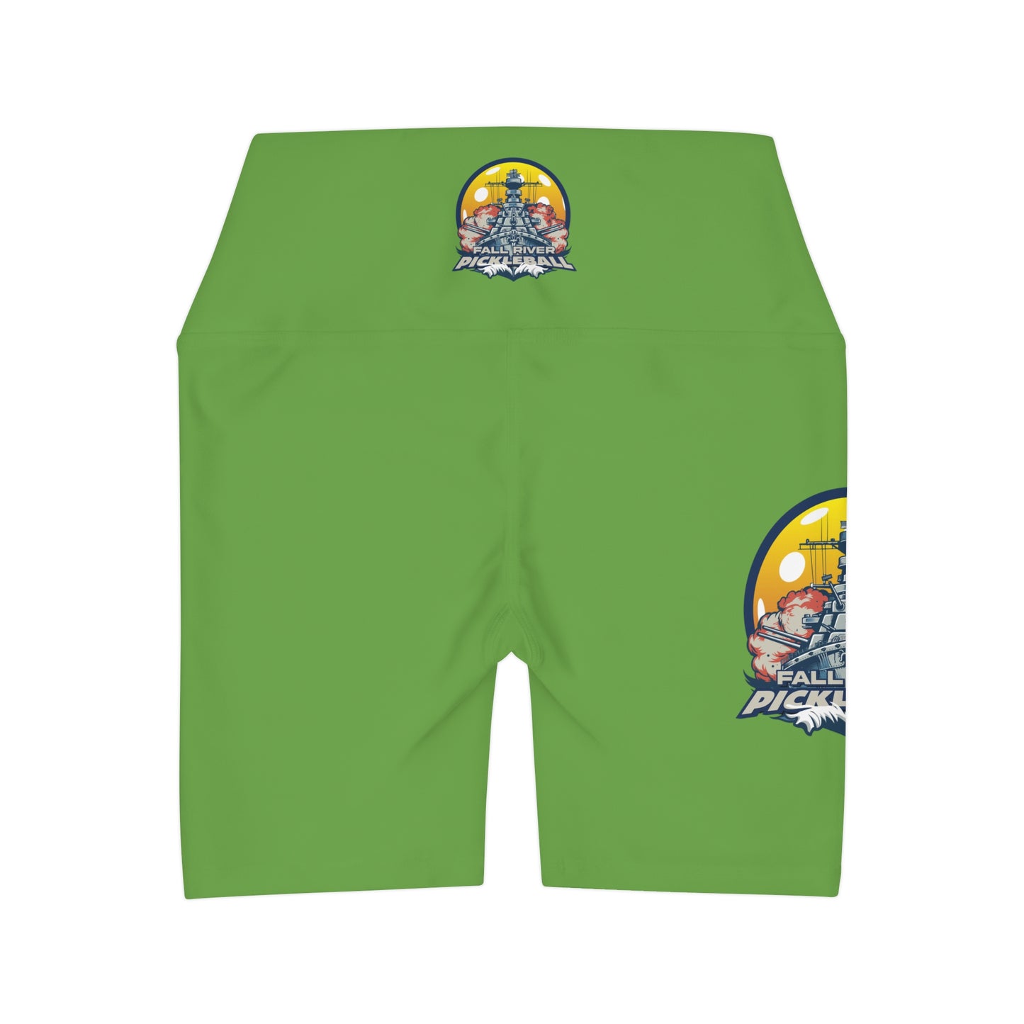 High Waisted Yoga Shorts Green