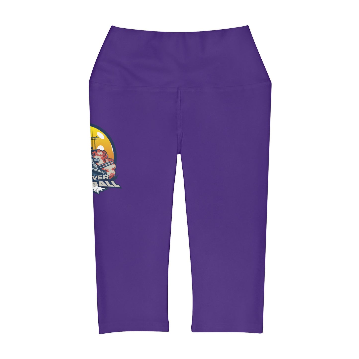 Yoga Capri Leggings Purple