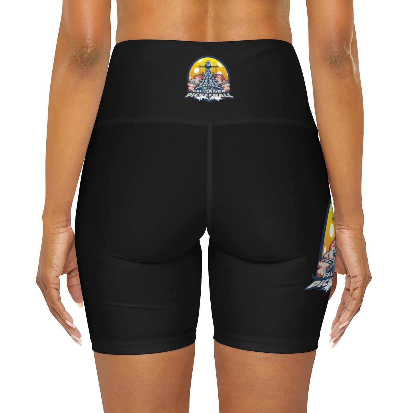 High Waisted Yoga Shorts Black