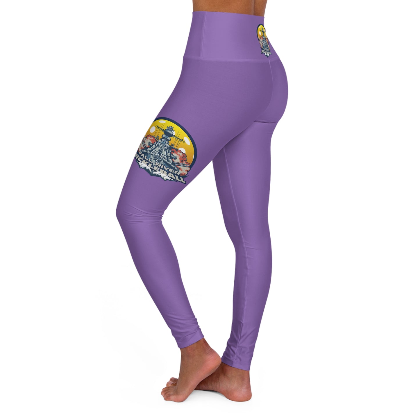 High Waisted Yoga Leggings Light Purple