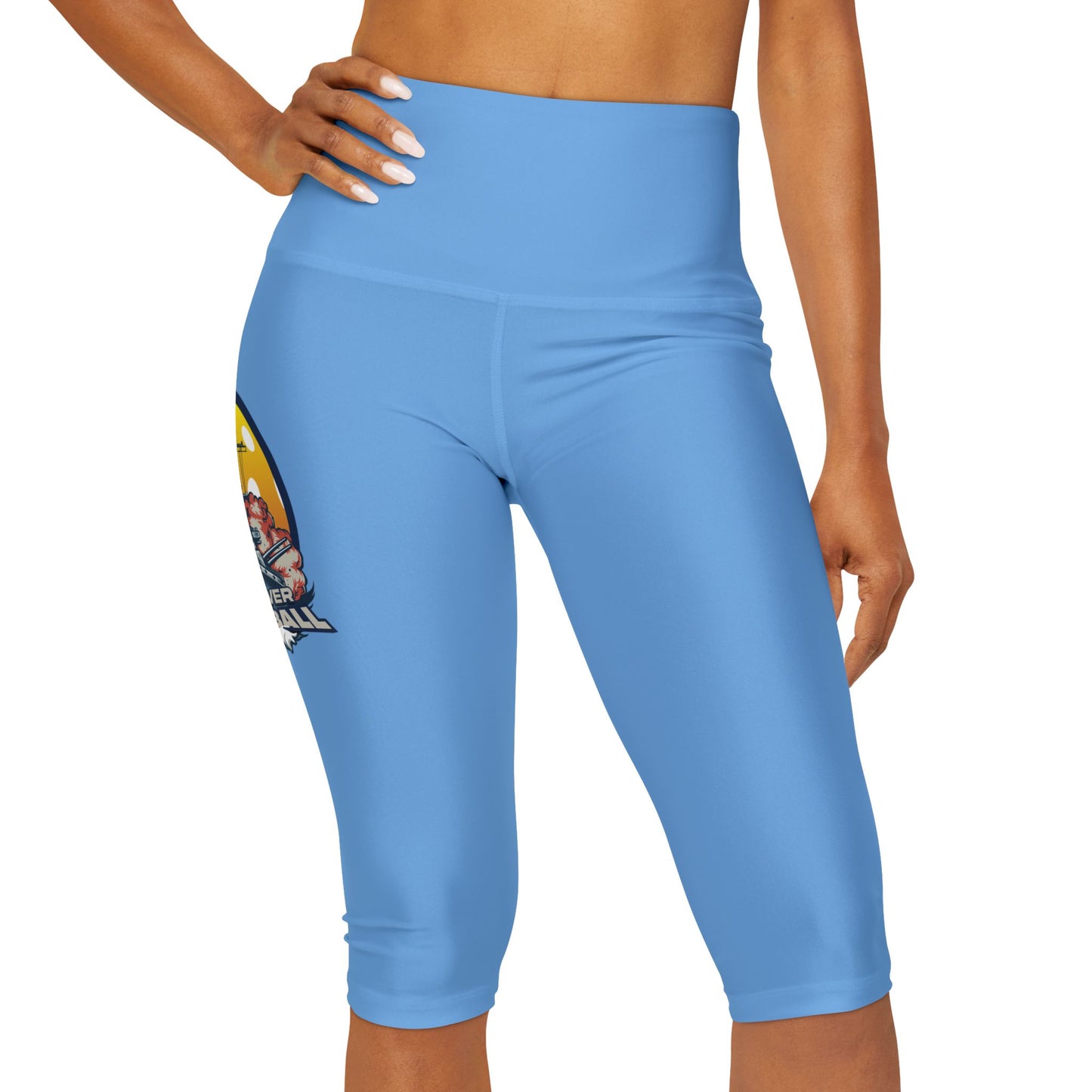 Yoga Capri Leggings Light Blue
