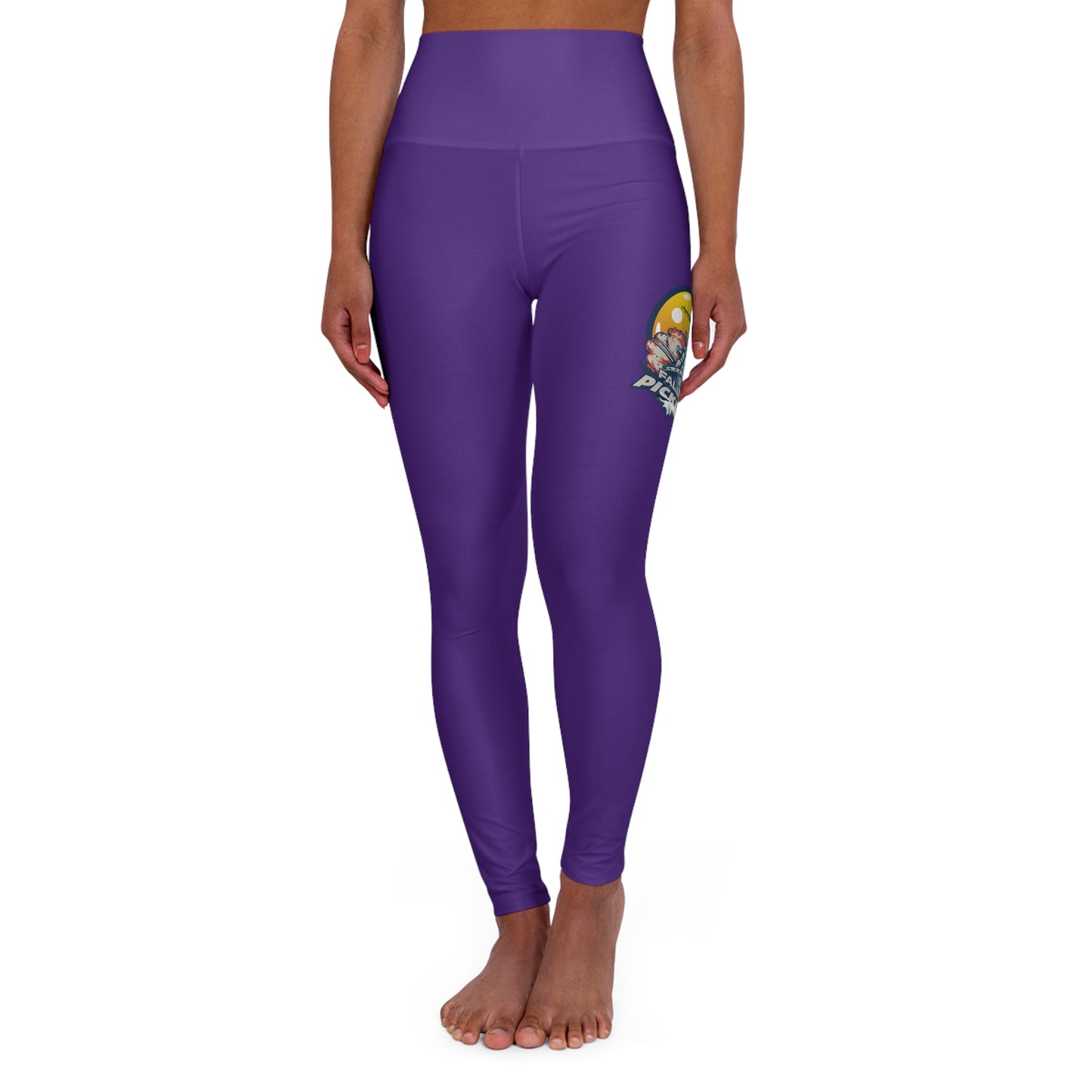 High Waisted Yoga Leggings Purple