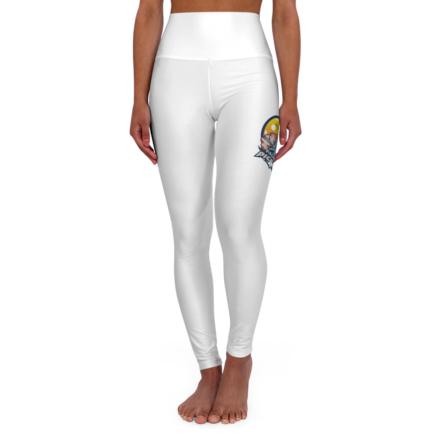 High Waisted Yoga Leggings White
