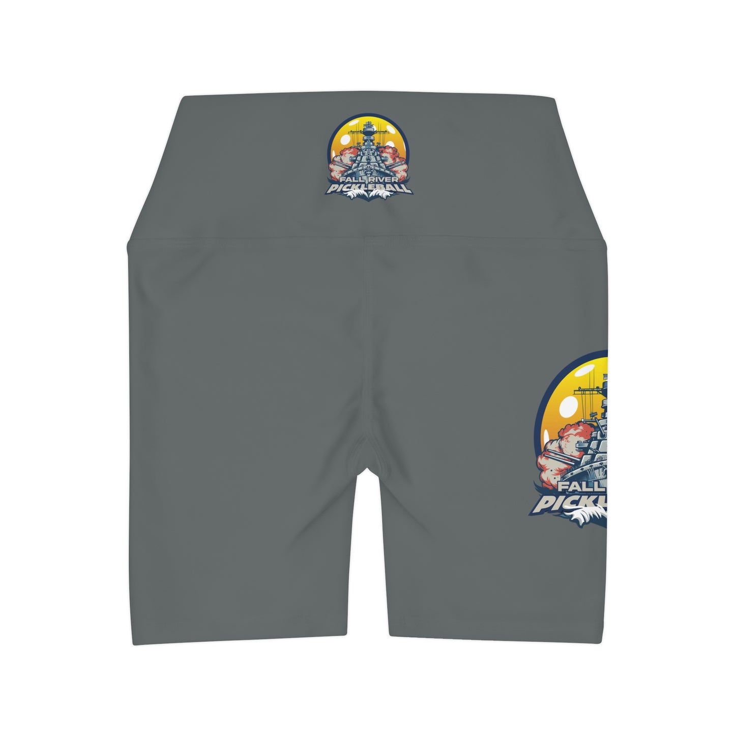 High Waisted Yoga Shorts Dark Grey