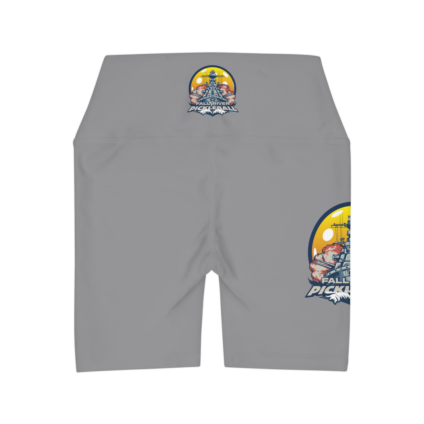 High Waisted Yoga Shorts Grey