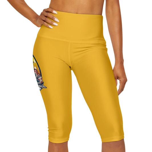 Yoga Capri Leggings Yellow