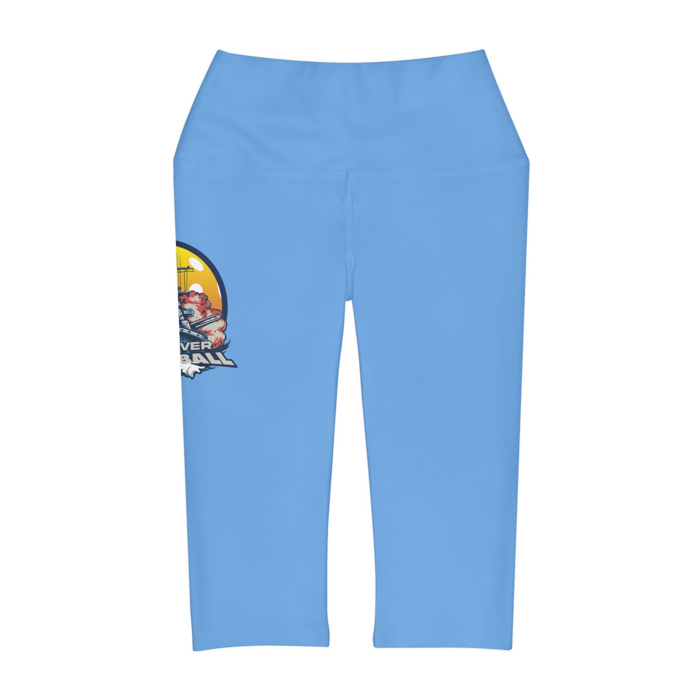 Yoga Capri Leggings Light Blue