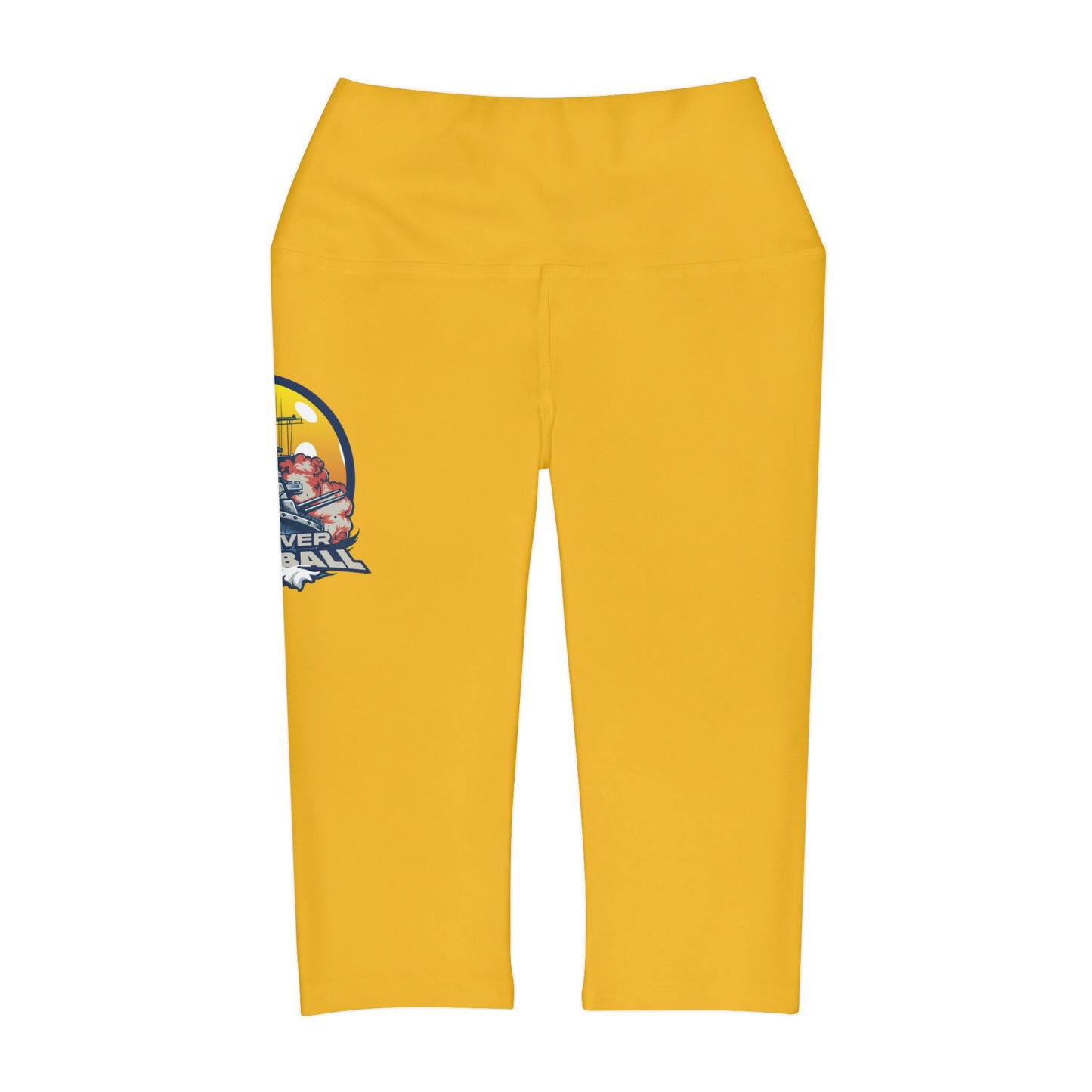 Yoga Capri Leggings Yellow
