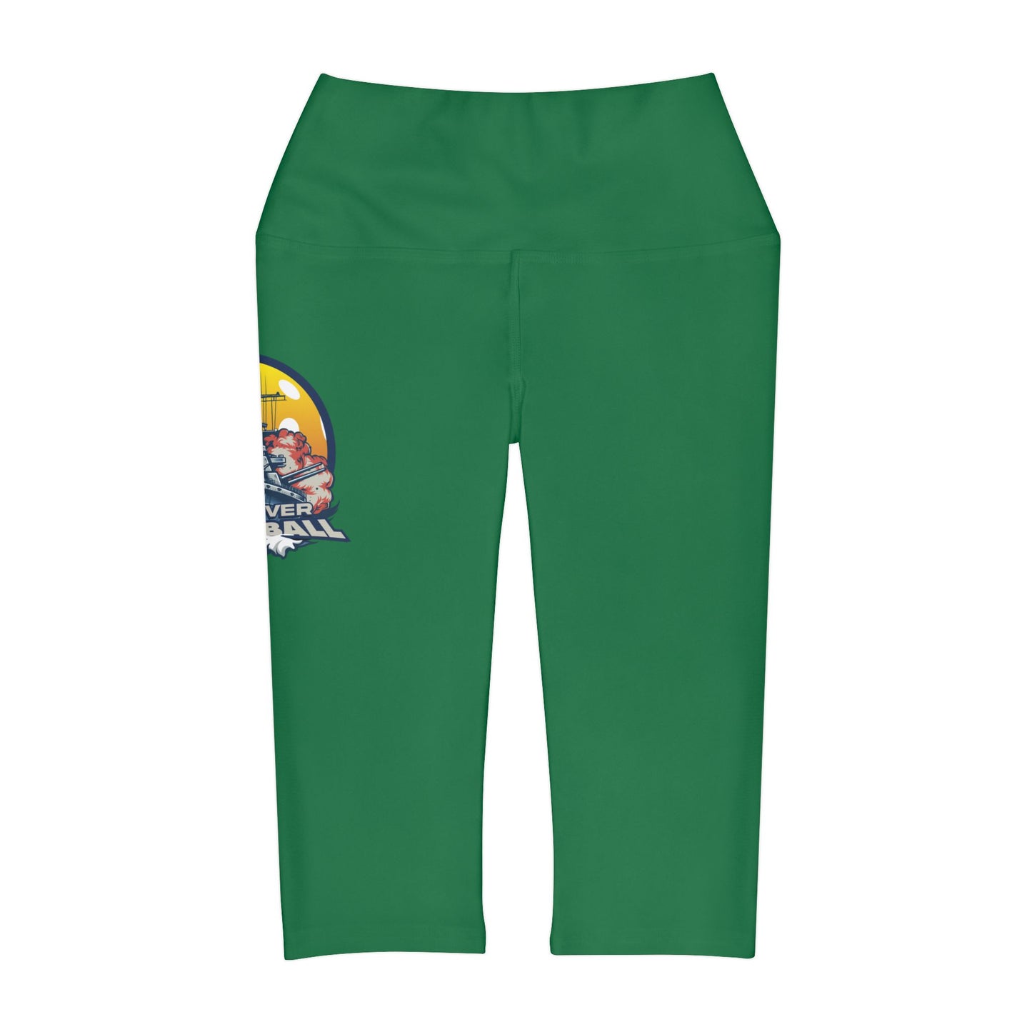 Yoga Capri Leggings Dark Green