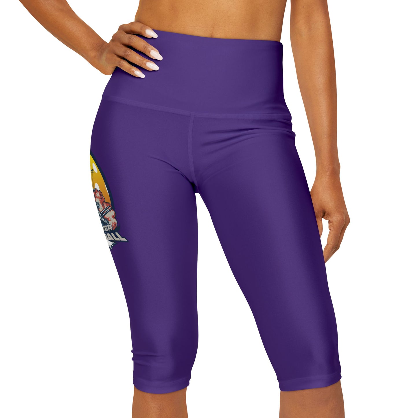 Yoga Capri Leggings Purple